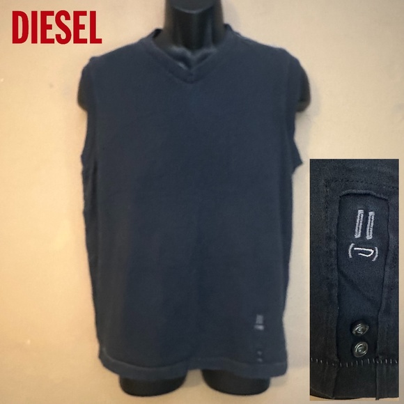Diesel Other - Diesel Sleeveless V Neck T Shirt XL Gently worn 100% cotton 21" armpit to armpit
